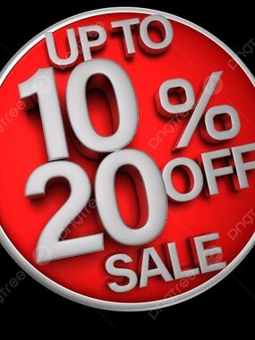 "Up to 20% Off"